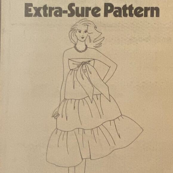 Simplicity 5972 Pattern Dress Miss 6-10 Uncut Cottagecore Pullover Strapless - Picture 5 of 8